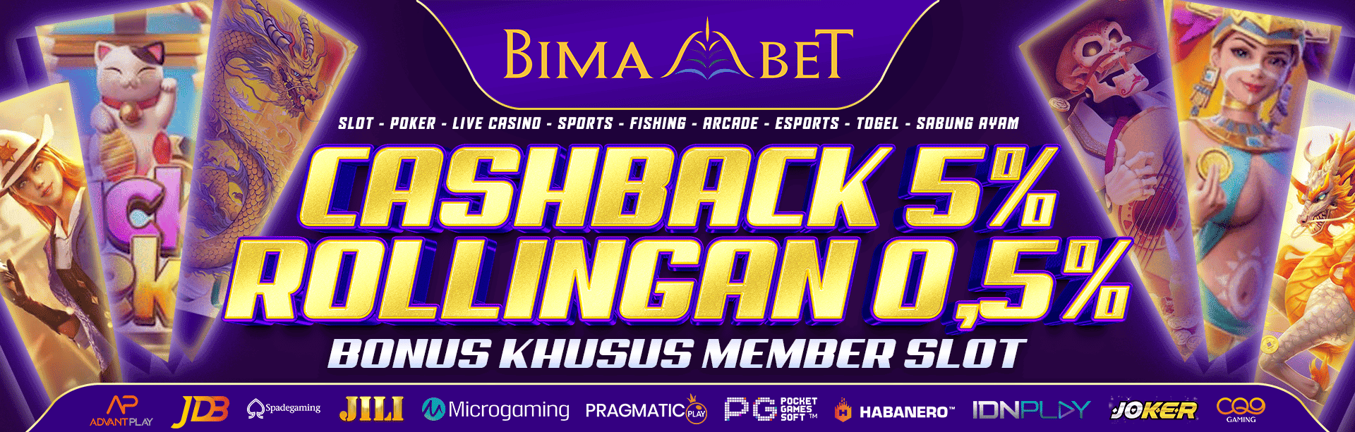 BimaBet Slot Bonus Cashback